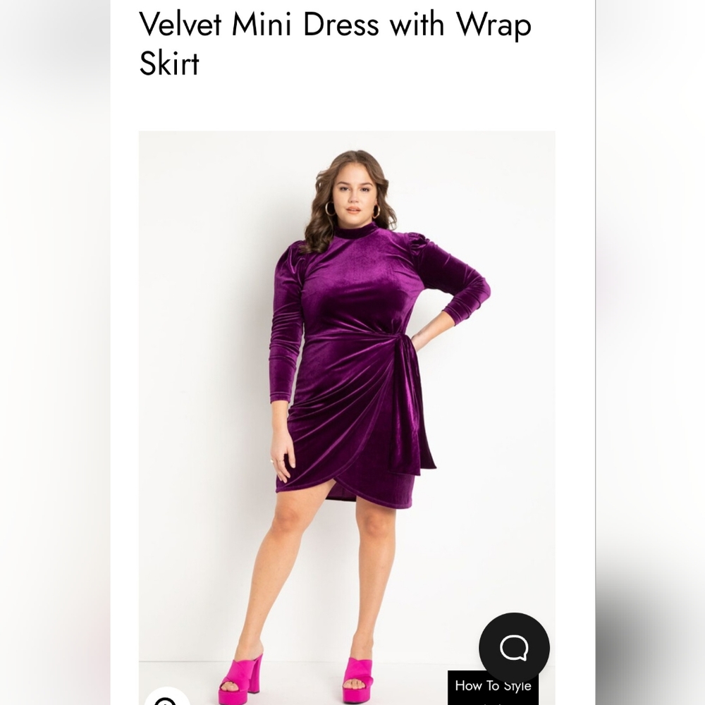 Eloquii velvet dress